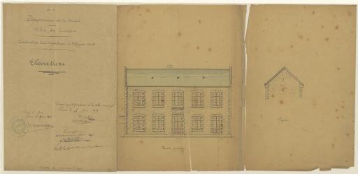 Construction d'un orphelinat à l'hospice civil : élévation, 5 juin 1893 / E. Bordelais, architecte.